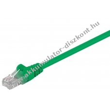 Goobay CAT 5e Patchk�bel U/UTP z�ld CCA 2x RJ45 1 m