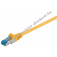 Goobay CAT 6A patchk�bel S/FTP 1,5m s�rga