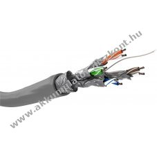 Goobay CAT 6 h�l�zati k�bel S/FTP 305m sz�rke CCA AWG 26/7 PVC k�peny