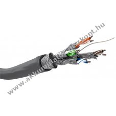 Goobay CAT 6 h�l�zati k�bel S/FTP PiMF 305m sz�rke CCA AWG 23/1