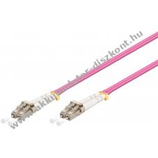 Goobay multim�dus� OM4 optikai k�bel LC-UPC csatlakoz� 0,5m
