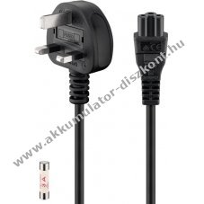 Goobay UK t�pk�bel 1,8m 3 p�lus� 3x0,75 mm2 C5 csatlakoz�