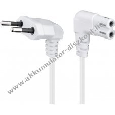 Goobay Eurostecker csatlakoz�k�bel 0,75m 90� feh�r