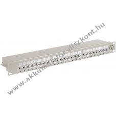 Goobay CAT 6A 19 Zoll 24 Port STP patch panel f�m h�zban