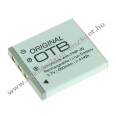 Helyettes�t� Akkumul�tor OTB Fuji NP-40 / Pentax D-LI85 / Samsung SLB-0737/0837 3,7V 650mAh Li-Ion