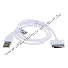 OTB USB adatk�bel kompatibilis Apple iPhone 3G/3GS/4/4S iPod feh�r