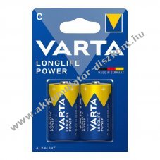 Varta Longlife Power C (b�bi m�ret) 1,5V 2db csomag alk�li-mang�n (ZN/MNO2)
