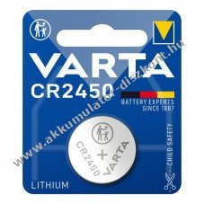 Varta CR2450 6450 3V 570mAh elem Li/MnO2