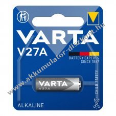Varta Electronics V27A 4227 12V 19mAh LR27 gombelem alk�li-mang�n (ZN/MNO2)