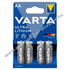 Varta Professional Ultra AA Mignon ceruza elem 1,5V 2900mAh 4db/csomag Lithium
