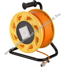 Goobay mobil RJ45 h�l�zati k�beldob CAT-7A S/FTP 90m narancss�rga