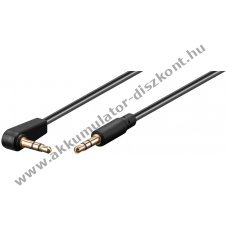 Goobay 3,5mm sztere� audiok�bel 90 fokos csatlakoz�val 1 m