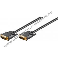 Goobay DVI-I Full HD k�bel Dual Link aranyozott csatlakoz�kkal 24+5 t�