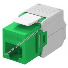 Goobay Keystone Modul RJ45 CAT 6A UTP 16,5mm z�ld