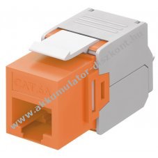 Goobay Keystone Modul RJ45 CAT 6A UTP 16,5mm narancs