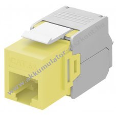 Goobay Keystone Modul RJ45 CAT 6A UTP 16,5mm s�rga