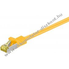 Goobay RJ45 patchk�bel CAT 6A S/FTP 500 MHz CAT 7 k�bel s�rga LSZH