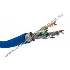 Goobay CAT 7A h�l�zati k�bel S/FTP k�k halog�nmentes LSZH