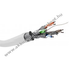 Goobay CAT 6 h�l�zati k�bel S/FTP feh�r 305m CCA AWG 26/7 PVC k�peny