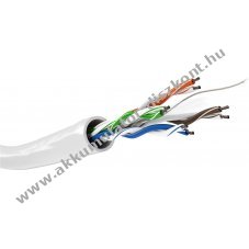 Goobay CAT 6 h�l�zati k�bel U/UTP feh�r 305m AWG 24/7 CCA