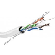 Goobay CAT 6 U/UTP h�l�zati k�bel feh�r CCA 100m AWG 23/1 PVC