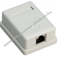 Goobay 1 Port RJ45 CAT 6 STP csatlakoz�aljzat