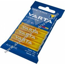 Varta 4103 LR03 AAA Micro Longlife Extra alk�li elem 8db/csomag