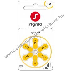Signia S10 hall�k�sz�l�k gombelem 6db/csomag