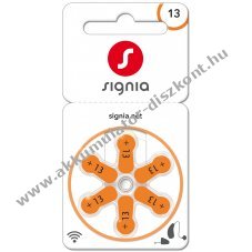 Signia S13 PR48 hall�k�sz�l�k gombelem 6db/csomag