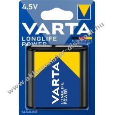 Varta Longlife Power 4912 3LR12 laposelem 4,5V 1db/csomag alk�li