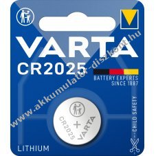 VARTA CR2025 3V gombelem 1db/csomag l�tium
