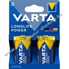 Varta Longlife Power 4920 LR20 D (g�li�t) alk�li elem 2db/csomag