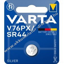 Varta V76PX SR44 1db/csomag gombelem ez�st-oxid