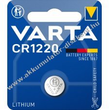 VARTA CR1220 gombelem 3V 1db/csomag l�tium