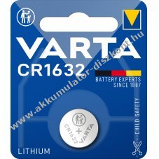 Varta CR1632 3V 1db/csomag gombelem l�tium