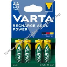 Varta Ready to Use AA Mignon ceruza Akkumul�tor 2600mAh 4db/csomag NiMH