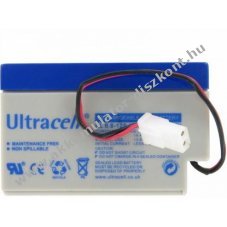 Ultracell 1208 12V 0,8Ah AMP csatlakoz�s Akkumul�tor