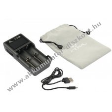 XTAR VC2 t�lt� 2x18650 Li-Ion