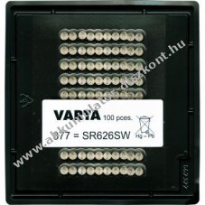 Varta V377 100db/�mlesztett kiszerel�s �raelem gombelem ez�st-oxid