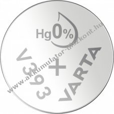 Varta V393 ez�st-oxid gombelem �raelem 1db/csomag