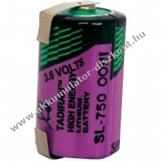 Tadiran SL750/T ER- 1/2AA elem 3,6V l�tium