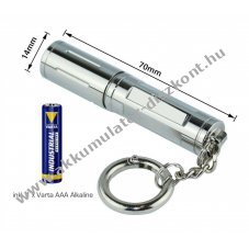 VT Pro X100E LED l�mpa 80lm alum�nium rozsdamentes ac�l 1x Varta AAA elemmel