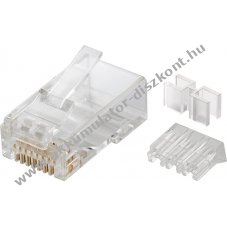 Goobay RJ45 CAT 6A UTP csatlakoz� kerek k�belhez k�t bef�z�seg�ddel