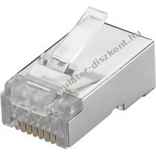 Goobay RJ45 CAT6 STP �rny�kolt csatlakoz� kerek k�belhez