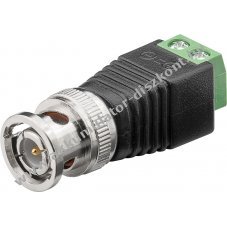 Goobay BNC-csatlakoz� 2-p�lus� csavaros sorkapoccsal