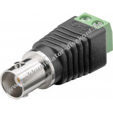Goobay BNC aljzat 2 t�s csavaros r�gz�t�s� termin�lblokk adapter
