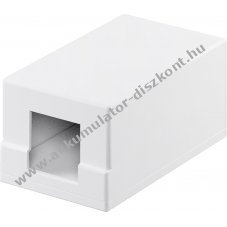 Goobay Keystone �res h�z 1 port egyszer� Snap-In szerel�ssel