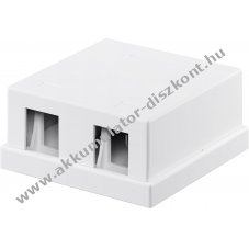 Goobay Keystone keret 2 portos egyszer� Snap-In szerel�ssel