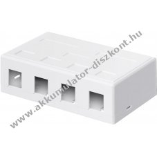 Goobay Keystone 4 port �res h�z egyszer� Snap-In r�gz�t�ssel