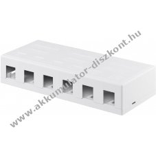 Goobay Keystone 6 port �res h�z egyszer� Snap-In szerel�ssel